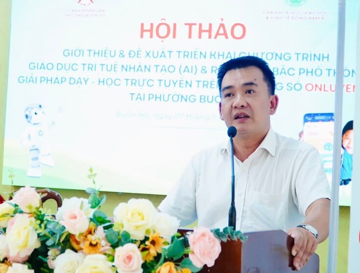 BUÔN HỒ TRIỂN KHAI GIẢI PHÁP GIÁO DỤC AI & ROBOTICS TRONG TRƯỜNG HỌC