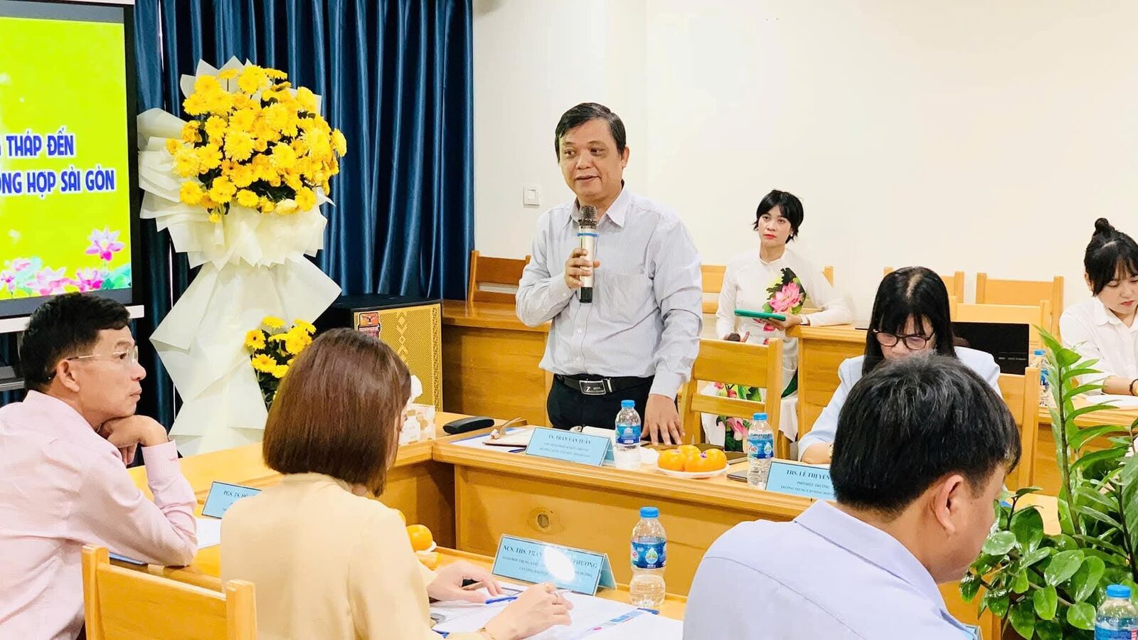 Buổi làm việc giữa Trường Đại học Đồng Tháp và Trường Trung cấp Tổng Hợp Sài Gòn - Gắn kết phát triển, Đồng hành Chuyển đổi số Giáo dục